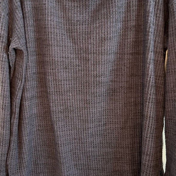 MICHAEL Stars Women’s Blue Waffle Knit Top Size Medium - Picture 2 of 7